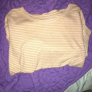 old navy yellow stripped shirts